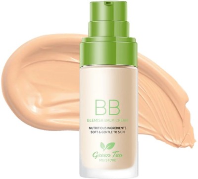 REIMICHI BB Blemish Balm Cream GREEN TEA Moisture, Soft & Gentle Skin Care Foundation(NATURAL BEIGE, 30 ml)