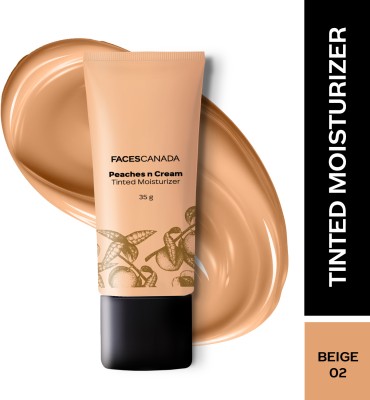 FACES CANADA Tinted Moisturizer - Peaches N Cream - Beige 02 | Natural Glow BB Cream(35 g)