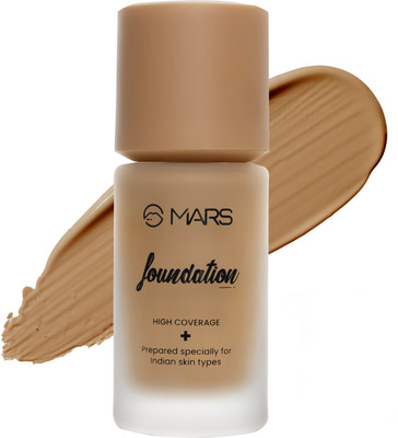MARS SPF50 PA++++ High Coverage Liquid Foundation | Blemish Free & Blendable Makeup Foundation(Shade-08, 40 ml) MARS SPF50 PA++++ High Coverage Liquid Foundation | Blemish Free & Blendable Makeup Foundation(Shade-08, 40 ml)