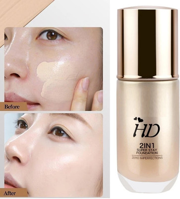 DARVING Full Coverage HD Super Smooth Cream  Foundation(BEIGE, 60 ml)
