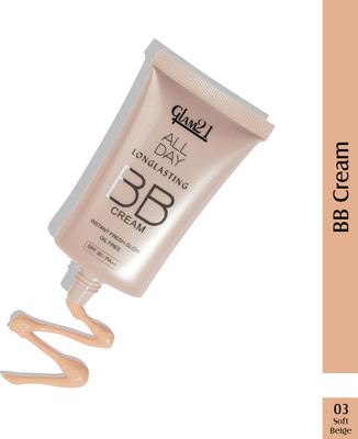 Glam21 BB Cream Instant Brightness Longlasting Coverage+SPF30| Lightweight Soft Texture Foundation(Shade-03 PASTELLE, 40 g) Glam21 BB Cream Instant Brightness Longlasting Coverage+SPF30| Lightweight Soft Texture Foundation(Shade-03 PASTELLE, 40 g)