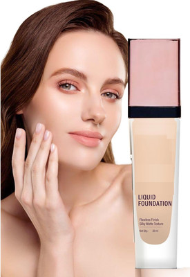 USBK Full Coverage Liquid Foundation New Formula Makeup Base Matte Foundation(IVORY, 35 ml)