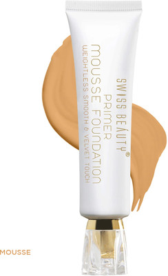 SWISS BEAUTY Primer Mousse foundation Foundation(06 Beige, 30 ml)