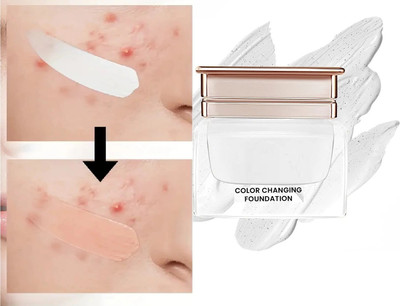 luzimaisa Moisturizing Korean Care Color Changing Foundation Full Coverage Makeup Foundation(white, 20 ml)