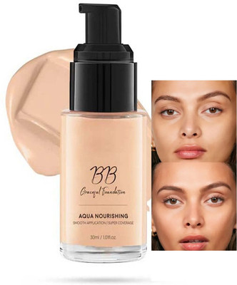 MYEONG Full coverage Matte & Poreless Natural Glow BB Foundation for All Skin Type Foundation(Skin, 30 ml)