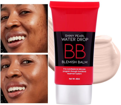 luzimaisa Korean BB Cream Instant Spot Coverage Light Makeup Cream Foundation(WHITE IVORY, 40 ml)
