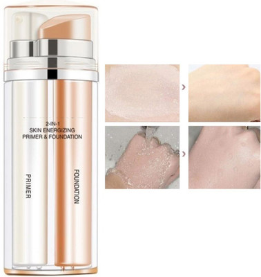 DARYUE 2 in 1 Skin Energizing Long Lasting Primer &  Foundation(TRANSPARENT, 60 g)