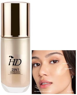 Jiwoo Full Coverage HD Foundation Super Stay Base Makeup  Foundation(ivory, 60 ml)