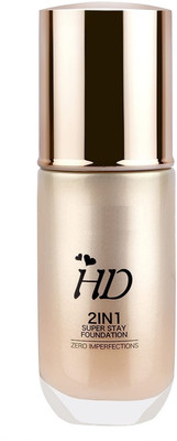 DARYUE HD Coverage with Matte Finish | Highly Blendable Formula  Foundation(Beige, 60 ml)