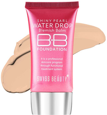 SWISS BEAUTY Shiny Pearl Water Drop Blemish Balm BB Foundation Shade-03 (40 ml) Foundation(Shade-03, 40 ml)