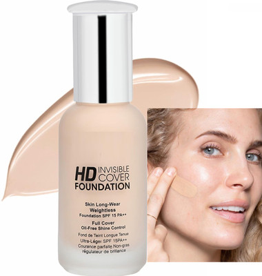 FLORERO High Coverage Liquid Foundation | Blemish Free & Blendable Makeup  Foundation(vanilla ivory, 40 ml)