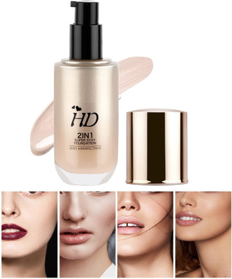 Arcanuy Invisible Finish LONG LASTING SUPER HD FULL COVERAGE FOUNDATION Foundation(BEIGE, 60 ml)