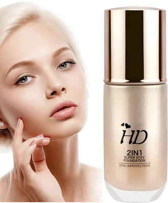 AEPRUY LIGHT WEIGHT AND WATERPROOF HD 2-IN-1 MATTE FINISH FOUNDATION Foundation(BEIGE, 60 ml)