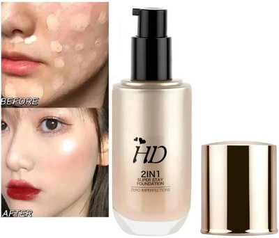 FLORERO HD Matte +Pore less Liquid  Foundation(BEIGE, 60 ml)
