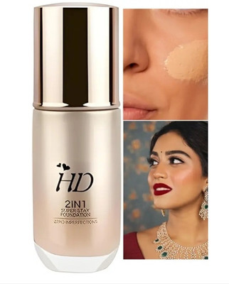 DARVING D 2IN 1 SUPER STAY LIQUID MATTE FOUNDATION Foundation(MEDIUM BEIGE, 60 ml)