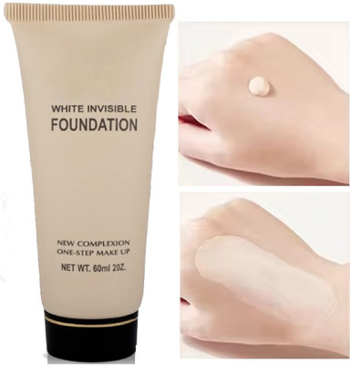 AEPRUY White invisible Foundation Full Coverage Foundation - Lightweight & Waterproof , Foundation(ivory, 60 ml)