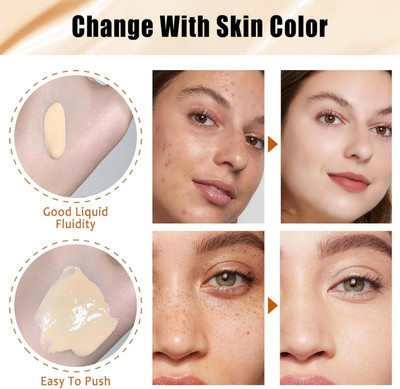 FLORERO Oil-free formula of this foundation is minimize Pores Foundation(BEIGE, 60 ml)