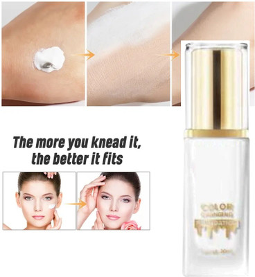 GABBU Lightweight Color Changing Foundation Liquid Foundation(white, 30 ml)