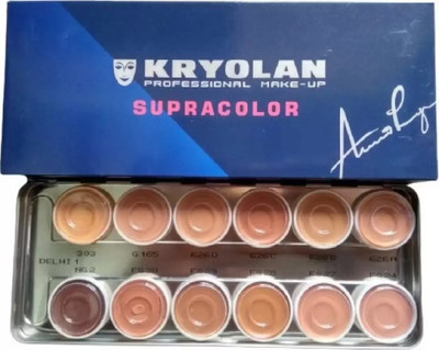 KRYOLAN Supracolor 12 color makeup base Foundation Concealer Foundation(MULTICOLOR, 40 ml)