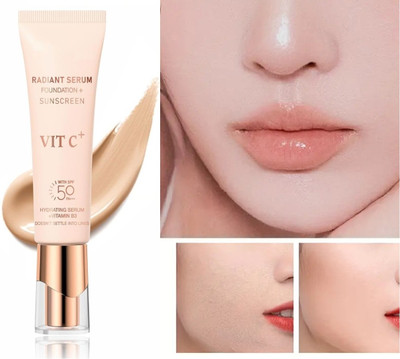 GULGLOW99 Foundation + Sunscreen VIT C With SPF 50 PA+ Foundation(BEIGE, 50 ml)