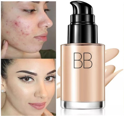 YAWI Korean High Coverage Liquid Matte Foundation Glowing Skin For Women Foundation(beige, 60 ml)