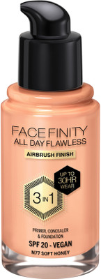 MAX FACTOR Facefinity All Day Flawless 3-in-1 Foundation - C80 Bronze Foundation(Bronze, 30 ml)