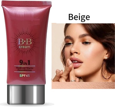 BLUEMERMAID BB Liquid Foundation Full Coverage Blendable Normal to All skin Lightweight Foundation(BEIGE, 50 ml)