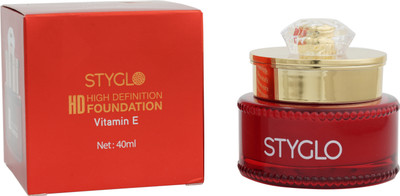 Styglo Pro Full Coverage Liquid Foundation(White Ivory -01, 40 ml)
