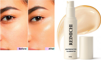REIMICHI Glow Foundation | Lightweight Skin Tint | Glowy Finish Foundation(GOLD TINT, 30 ml)