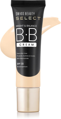 SWISS BEAUTY Select Bright & Balance Multifunctional BB Cream with SPF 30 Foundation(Milkshake, 30 g)