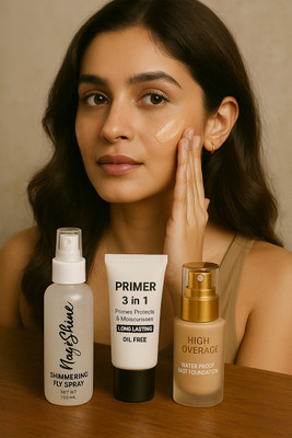 Valhalla Waterproof Foundation 3in1 Primer & Makeup Fixer Spray | Long Stay Base Combo Foundation(beige, 180 ml)