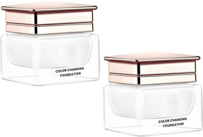 REIMICHI Color Changing Foundation, Liquid Water Proof Satin Finish combo Foundation(WHITE, 60 ml)