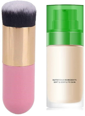 THTC Matte Liquid Foundation Long Lasting with brush Foundation(beige, 30 ml)