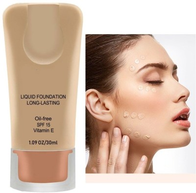 tanvi27 LIQUID FOUNDATION LONG-LASTING SPF15 VITAMIN E OIL FREE Foundation(Beige, 30 ml)