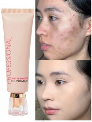 FLORERO Mattifying Mousse Foundation Oil Free Matte Finish  Foundation(NATURAL, 30 ml)