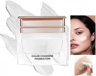 Jiwoo colour changing foundation for all skin tone and waterproof Foundation(white, 30 g)