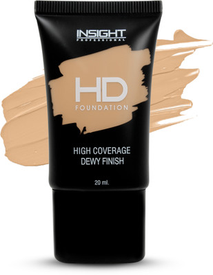 Insight Professional HD Foundation For High Coverage Dewy Finish Foundation(MN16, 20 ml)