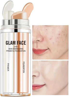 imelda Long Stay 2 in 1 Foundation + Primer Foundation(NATURAL BEIGE, 60 ml)