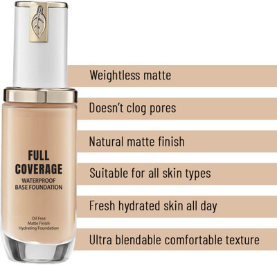 Sheny Best High Coverage Waterproof Base Matte Liquid  Foundation(beige, 45 g)