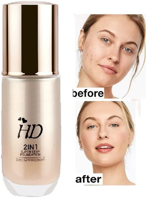 Yuency Natural matte finish oil free creamy wieghtless face water proof foundation Foundation(beige, 60 ml)