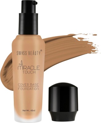 SWISS BEAUTY Miracle Touch Cover Base  Foundation(4, 40 ml)