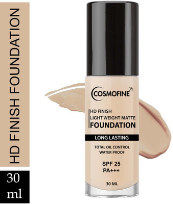 Full Coverage Non-Sticky Matte Finish Foundation Water Proof with SPF 25 Foundation(Beige, 30 ml)