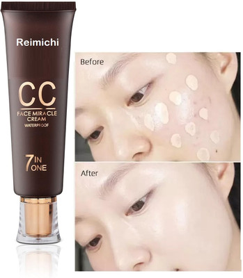 REIMICHI 7 In 1 CC Face Foundation Cream Foundation For Face Makeup Foundation(ivory, 60 ml)