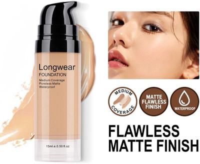 MYEONG Moisturizing Hydrating Concealer Liquid Foundation Makeup Foundation(Ivory, 15 ml)