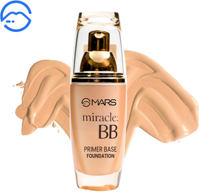 MARS Matte Light Weight Bb Primer Base Full Coverage Foundation Cream For Normal Skin Foundation(Ivory-101, 60 ml)