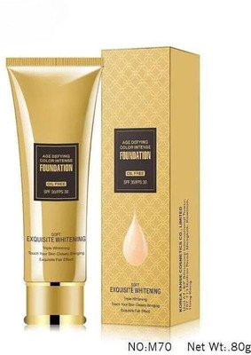 Glam Girlz Age Dfying Color Intense Oil Free Foundation SPF 30 FPS 30* Foundation(Soft Ivory, 30 ml)