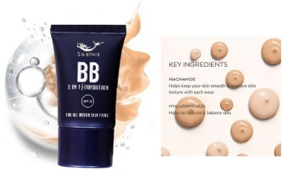 BLUEMERMAID BB TUBE FOUNDATION FOR WOMEN WITH NATURAL INGREDIENTS Foundation(BEIGE, 30 ml)