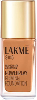 Lakmé 9to5 Powerplay Priming Foundation, Built in Primer, SPF 20 Foundation(Neutral Chestnut, 25 ml)