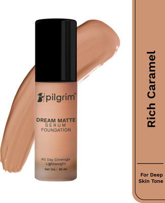 Pilgrim Dream Matte Serum Lightweight Foundation Non-cakey with All-Day Coverage Foundation(Rich Caramel 325, 30 ml)