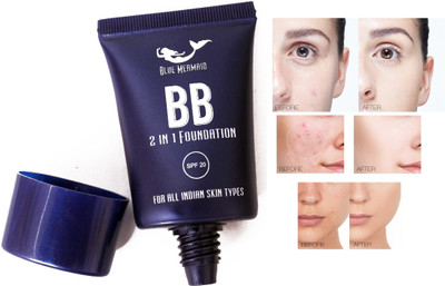 BLUEMERMAID All Skin Types Matte Foundation - Natural Matte Finish Foundation(Natural Ivory, 30 ml)